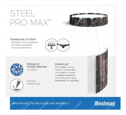 Круглый каркасный бассейн Bestway, 427х107см+фильтр-насос (5614Z)